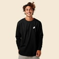 thumbnail image 4 of Dalix Ghost Embroidered Long Sleeve Tee Lightweight Soft Cotton Shirt Mens in Black 2XL XX-Large, 4 of 5
