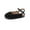 Black, variant on FLMEI Girls Sandals for Kids Toddler Flower Wrap Toe Princess Shoes Performances Single Shoes Summer Flats Dress Shoes