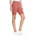 thumbnail image 2 of MOA Collection Women's High Waist Cotton Stretch Solid Casual Active Yoga Basic Biker Short Pants, 2 of 4