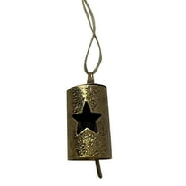 6-Piece Assorted Vintage Cowbell Christmas Decor Set,Holiday Decor with Festive Ribbons Bells Jingle to Boost Holiday Spirit, for Rural, Country Rustic Christmas Themes Holiday Decor,E