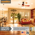 thumbnail image 6 of Sunlite LED CA11 Flame Tip Chandelier Light Bulb, 4 Watts (40W Equivalent), Medium E26 Base, Dimmable, Edison Style, 1800K Candle Light, 6 Pack, 6 of 6