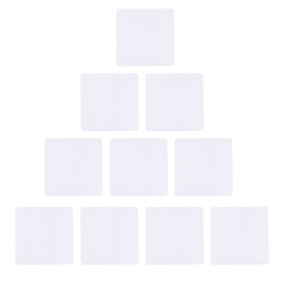 ELAYARD 10Pcs Non-slip White Plastic Bath Tub Stickers for Household Users