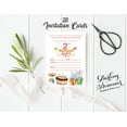 thumbnail image 3 of Darling Souvenir White Birthday Invitation Card 28 Pcs Fill or Write In Blank Invites Printable Party Supplies 5 x 7 Inches, 3 of 5