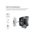 thumbnail image 3 of MONTECH NX400 - CPU Air Cooler, Single Tower, 4 Advanced Heat Pipes, 52-fin Heat Sink, E28, 120mm FDB Static Pressure Fan, 28mm Fan Thickness, Corner-cover Footpads, Polished Top Cover - Black, 3 of 8