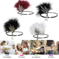 thumbnail image 5 of Retro 1920s Diadema Roaring 20s Great Gatsby Headgear con pluma de pavo real 1920s Flap Gatsby Accesorios para el cabello Adepaton CPB-DE-LYY815-2, 5 of 5