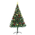 thumbnail image 4 of Gecheer Artificial Christmas Tree LED Artificial Christmas Tree with Baubles and LEDs Decorations for Christma Decor Christmas Green 59.1", Create a Nice Atmosphere in The Christma, 4 of 7