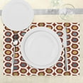 thumbnail image 3 of Ambesonne Abstract Place Mats Set of 4, Circles Curvy Lines, Standard Size, Multicolor, 3 of 6
