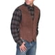 thumbnail image 4 of Chaleco de traje informal retro de color sólido ajustado con doble botonadura para hombre, 4 of 5