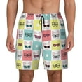 thumbnail image 2 of Picia Cute French Bulldog pattern Mens Swim Trunks with Compression Liner Stretch Beach Shorts Quick Dry with Zipper Pockets No-Chafing Board Shorts-3X-Large, 2 of 9