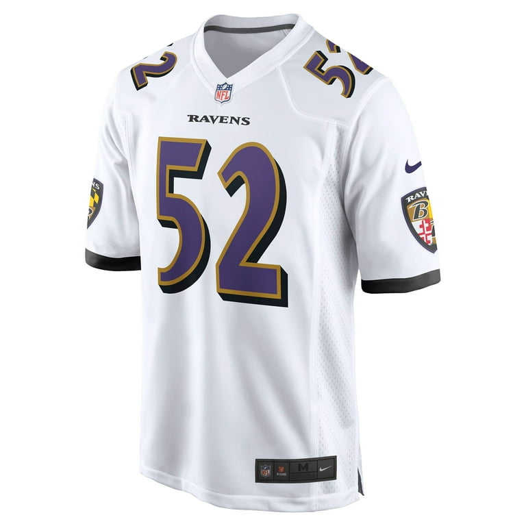 Men s Nike Ray Lewis White Baltimore Ravens Retired Player Game Jersey Walmart