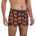 thumbnail image 5 of Men's Boxer Briefs, halloween design pumpkins Soft Comfy Mens Underwear Boxer Briefs Breathable With Widen Waist, 5 of 7