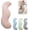 Pink, variant on Pea Pod Body Pillow, Cooling Breathable Ergonomic Full Support Pillows, PP Cotton Filled, Removable Washable Cover, for Side/Back/Stomach Sleepers, Adults (Gray, Small)