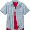 Wrangler - Boys' Puckered Plaid Shirt and Graphic Tee Set
