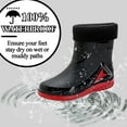 thumbnail image 2 of AUXDIQ Men Rain Boots Outdoor Garden Boots Waterproof Ankle Rain Shoes, 2 of 5