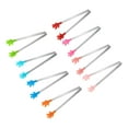 thumbnail image 3 of 8pcs Mini Pinzas para Alimentos 14.4cm Forma de Mano Acero Inoxidable con Puntas de Silicona, 3 of 7