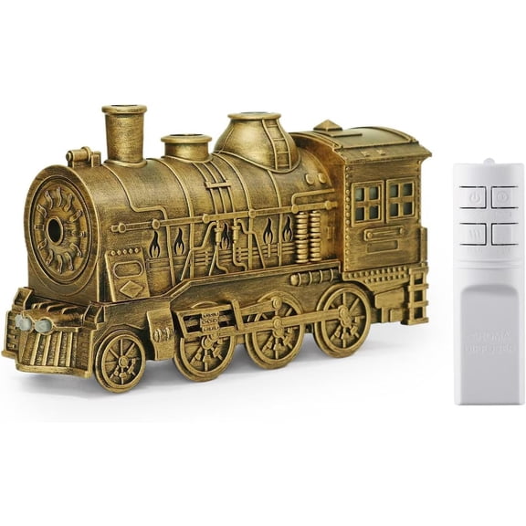 Train Humidifier Diffuser, 300ml Cool Mist Quiet Therapy Diffuser for Essential Oils, Double Outlets Train Fragrance Humidifier for Office Bedroom