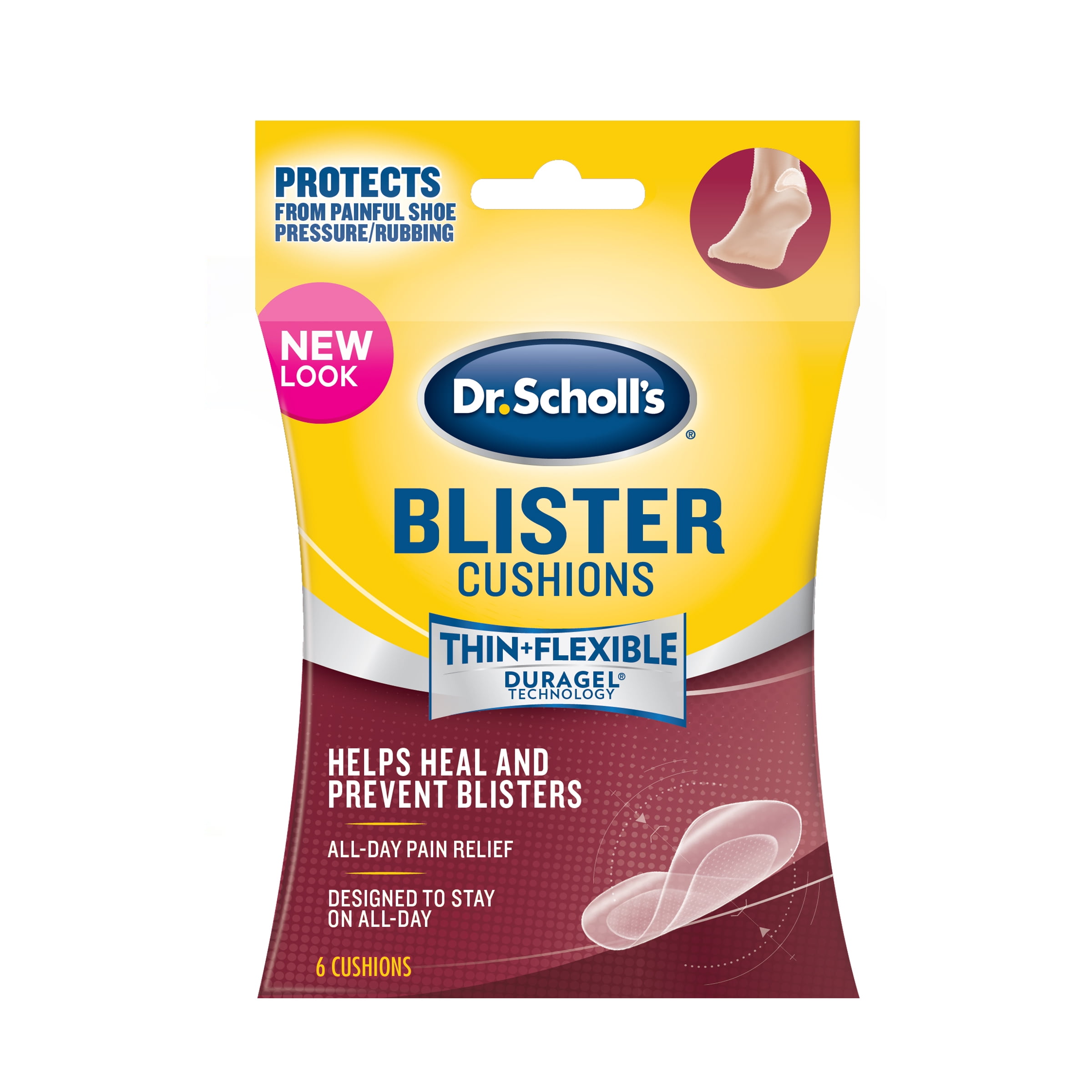 Dr. Scholl's Blister Cushions with Duragel Technology (6ct) to Heal and Prevent Blisters