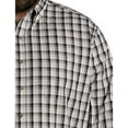 thumbnail image 2 of Easy-Care Medium Plaid Sport Shirt Grey Black 5XL, 2 of 4