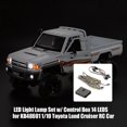 thumbnail image 2 of LED Light Lamp Set w/ Control Box 14 LEDS White Red Yellow for KB48601 1/10 Toyota Land Cruiser RC Car, 2 of 5