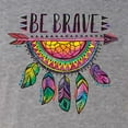 thumbnail image 2 of Colorful Neon Be Brave Dreamcatcher | Dean Russo Art Pop Culture Mens Premium Tri Blend T-Shirt, Premium Heather, Small, 2 of 6