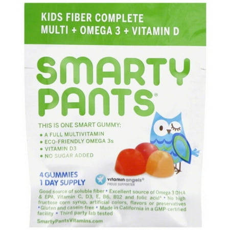 Smarty Pants multivitamines - Complete - Fibre - gélifiés - Enfants, OZ .42 (paquet de 15)