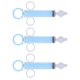 thumbnail image 4 of Irrigador nasal para bebé, 3 piezas Irrigador nasal para bebé Irrigador nasal Manual Aspirador nasal para bebé Artesanía superior, 4 of 5