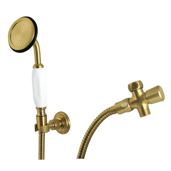 Kingston Brass KX10207SD Vintage Hand Shower Kit, Brushed Brass