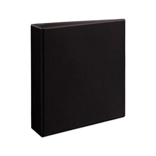 Durable View Binder with DuraHinge and EZD Rings 3 Rings, 2" Capacity, 11 x 8.5, Black, 9500
