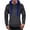 Dark Gray, variant on Huuilaibazoo Men's Full Zip Fleece Hoodie zippered Color Block hooded slim Fit Long Sleeve Lightweight Drawstring Sweatshirt