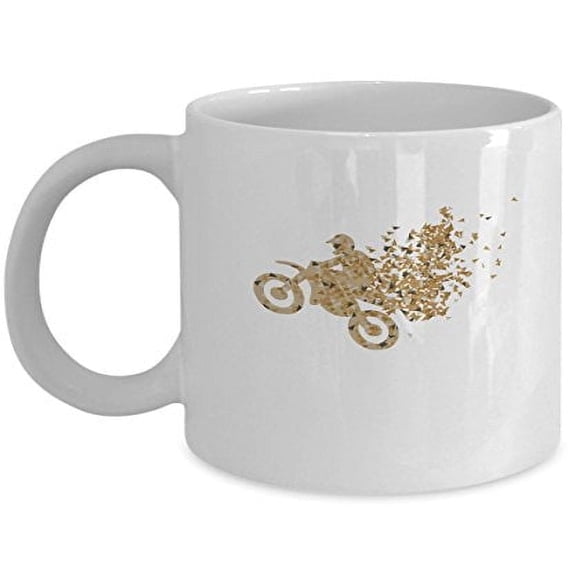 Motocross 11 oz Coffee Mug - Bike Lovers Gifts White Ceramic