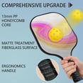 thumbnail image 2 of Pickleball Paddles Set Of 2, Fiberglass Surface, Liquid & Marble Print, 4 Balls & Bag, 2 of 5