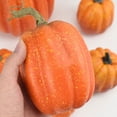 thumbnail image 2 of Calabaza Artificial Adorno de calabaza de simulación, calabaza falsa para decoración festiva del hogar, 7 Uds. (naranja), 2 of 8
