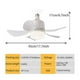 thumbnail image 4 of 1pc Socket Fan Ceiling Fan With Light And Remote, E27 Noiseless Ceiling Fans Dimmable Led Lights, Small Light Bulb/Ceiling Fan For Bedroom, Kitchen, L, 4 of 5
