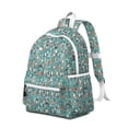 thumbnail image 2 of Pitbull Dog and Flower Floral Backpack for School,Cute School Bag,Schoolbag with Adjustable Shoulder Straps & Padded Back,13.4"x11"x4.7", 2 of 6