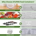 thumbnail image 3 of 50 Pcs Food Storage Containers with Lids, Plastic Containers Kitchen Organizers and Storage(24 Containers + 24 Lids), 3 of 8