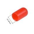 thumbnail image 3 of Uxcell Protectores de rosca de tornillo tapa final de vinilo rojo 50pcs 0.28", 3 of 3