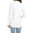 thumbnail image 2 of Up-dating Women's Button Down Shirts Long Sleeve Basic Classic Soft Shirt Collared Dressy Casual Solid Color, 2 of 7