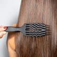 thumbnail image 3 of Jose Eber: Professional Series - Detangler Brush - 100% Natural Boar Hair With Nylon Bristle, Reduces Breakage, For All Hairtypes, Salon Styling Tool, 3 of 10