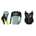 thumbnail image 1 of Oneal 2023 Mayhem Hexx Offroad Jersey Pant Chest Protector Combo Gray/Neon (Medium / 32), 1 of 8