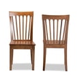 thumbnail image 6 of Bowery Hill Walnut Brown Finished Wood 2-Piece Dining Chair Set, 6 of 8