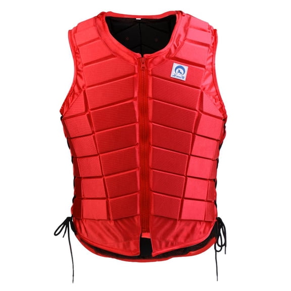 Chaleco de protección ecuestre unisex, protector de cuerpo para montar a caballo, chaleco de seguridad, chaleco con cremallera de protección transpira 成人 女士 S Macarena Chaleco ecuestre