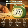 thumbnail image 2 of Cute Alarm Clock OK to Wake Clock, Toddler Sleep Training Clock with Night Light,5 Alarms,Snooze,Date and Temperature Cute Clock for Girls and Boys, 2 of 7