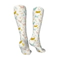 thumbnail image 3 of Rateoe Chicken print Women's Men's Novelty 20in Crew Socks Cotton Socks Knee High Socks for Walking,Running,Nurses,Pregnancy-One Size, 3 of 8