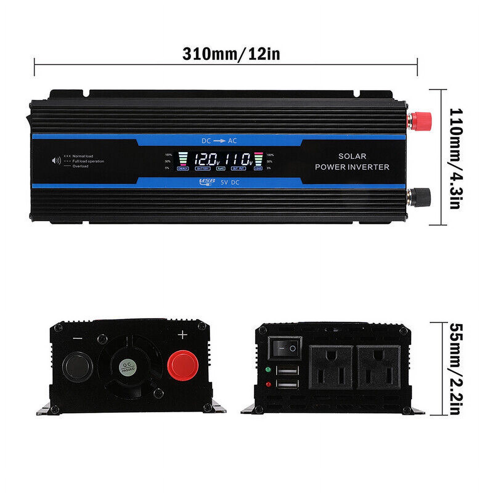 7000W Inversor de corriente para Carro Auto Convertidor solar DC 12/24V a AC110V