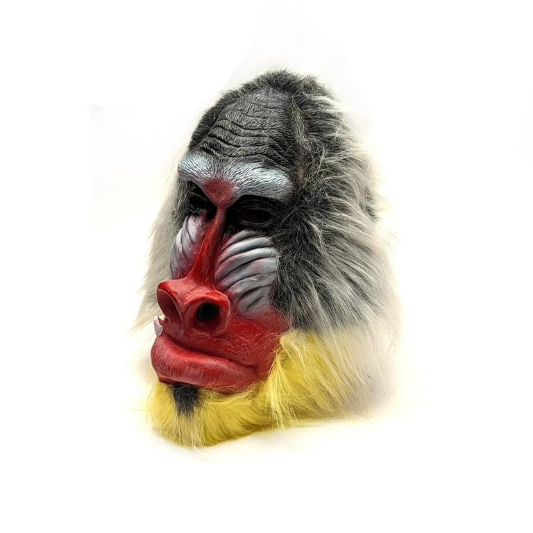 Baboon Head Full Face Furry Ape Mask Movie Props Scary Gorilla Halloween Costume Baboon Head Full Face Furry Ape Mask Movie Props Scary Gorilla Halloween Costume