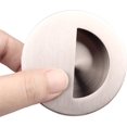 thumbnail image 4 of 4 Uds. Manija redonda Enbuten Porte bolsillos de rotación de puerta corredera extendida-tambor Porte gabinete dedo GUP para gabinetes cajón plateado esquí esquí Gafas de esquí, 4 of 4