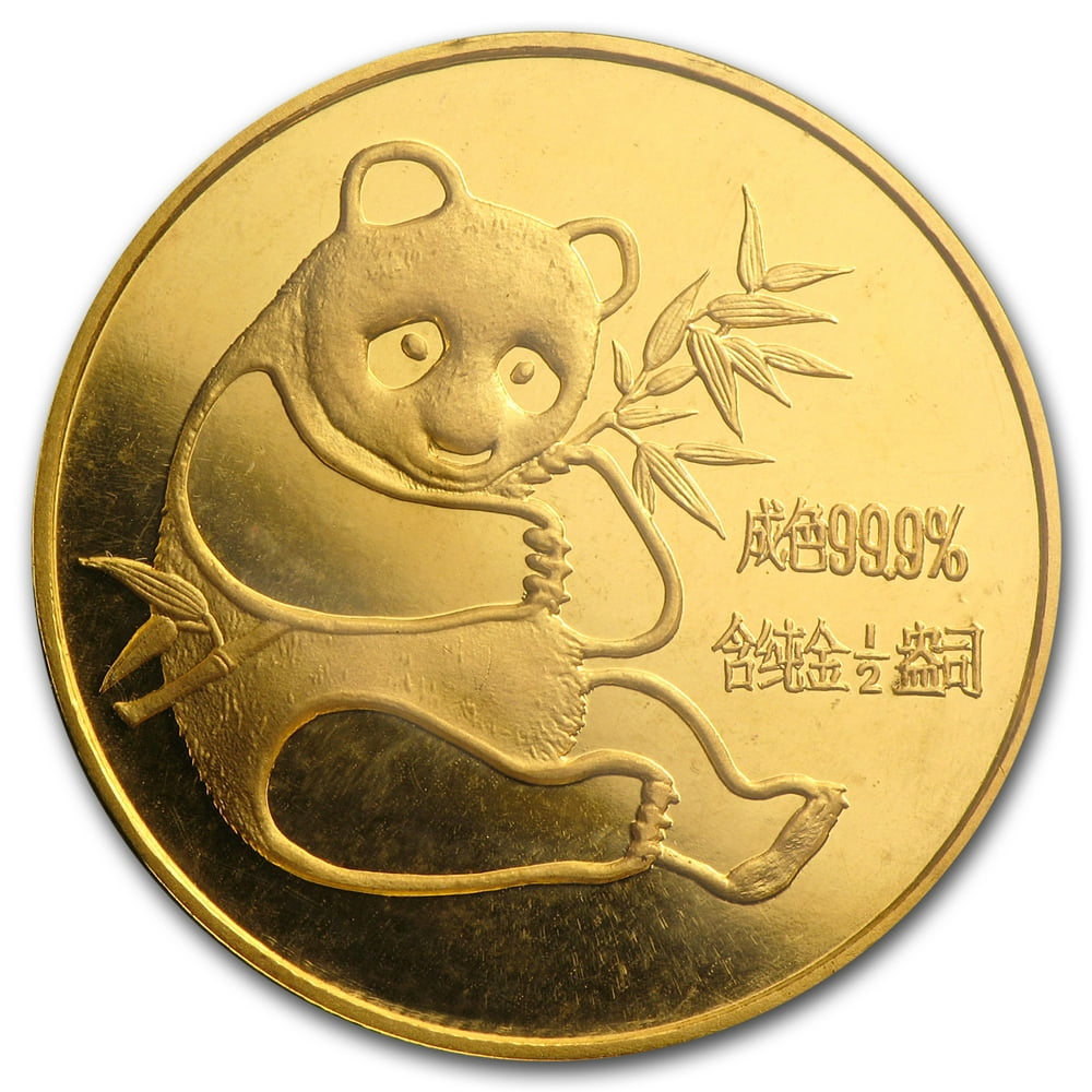China-Mint - 1982 China 1/2 oz Gold Panda BU (Sealed) - Walmart.com ...