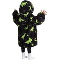 thumbnail image 3 of Wehilion 2-6YR Oversized Sweatshirt Hooded Blanket Sherpa Hoodie for Girls Boy Wearable Blanket Hoodie for Kids Toddlers, 3 of 6