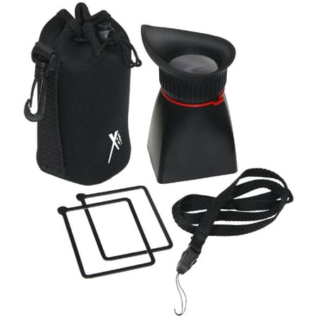 Xit XTLCDMV Professional LCD Viewfinder with 2X Magnification (Black)