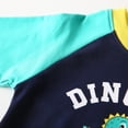 thumbnail image 3 of Hienoo Boy Casual Outfits Cotton Cartoon Dinosaur Long Sleeve T-Shirt Pants Set, Sizes 1-6, 3 of 5